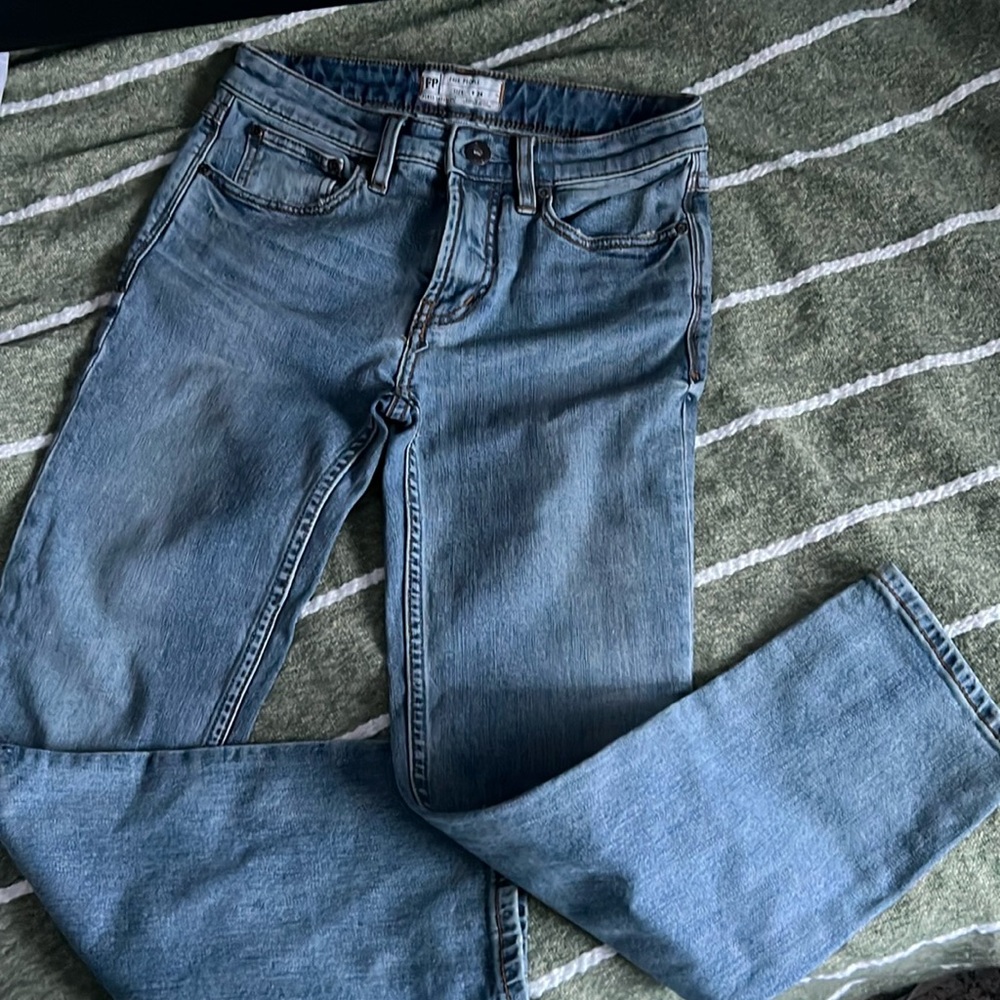Free people straight tapered jeans